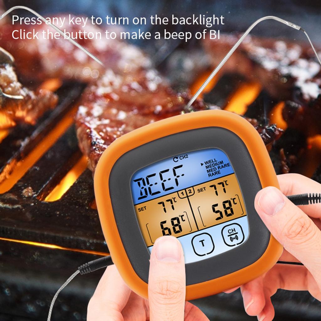 Digital Meat Kitchen Food Thermometer  Waterproof Meat Temperature Probe