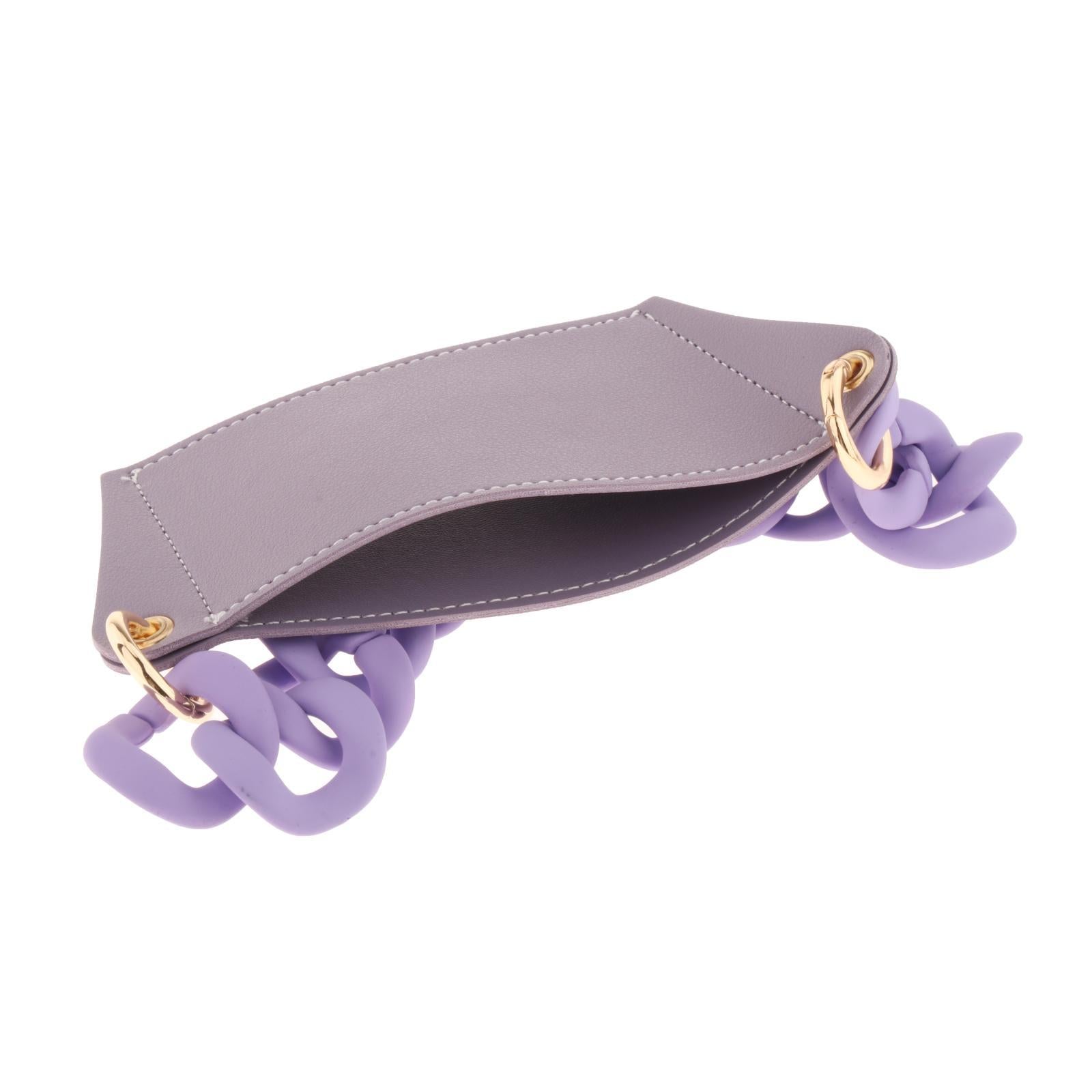 Cup Sleeve Insulated Tumbler Sleeve with Chain for Travel Hiking Camping Purple