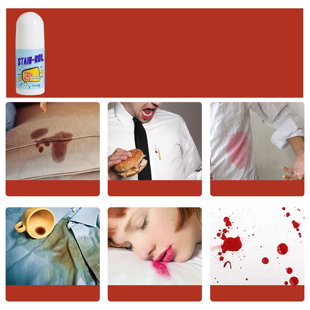 Portable Clothes Cleaner Stain Removing 50ml for Food Stains Beverages Home