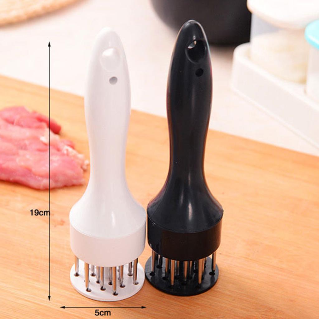Meat Needle Gadgets Marinade Tenderizing Stainless Stee for Household  white