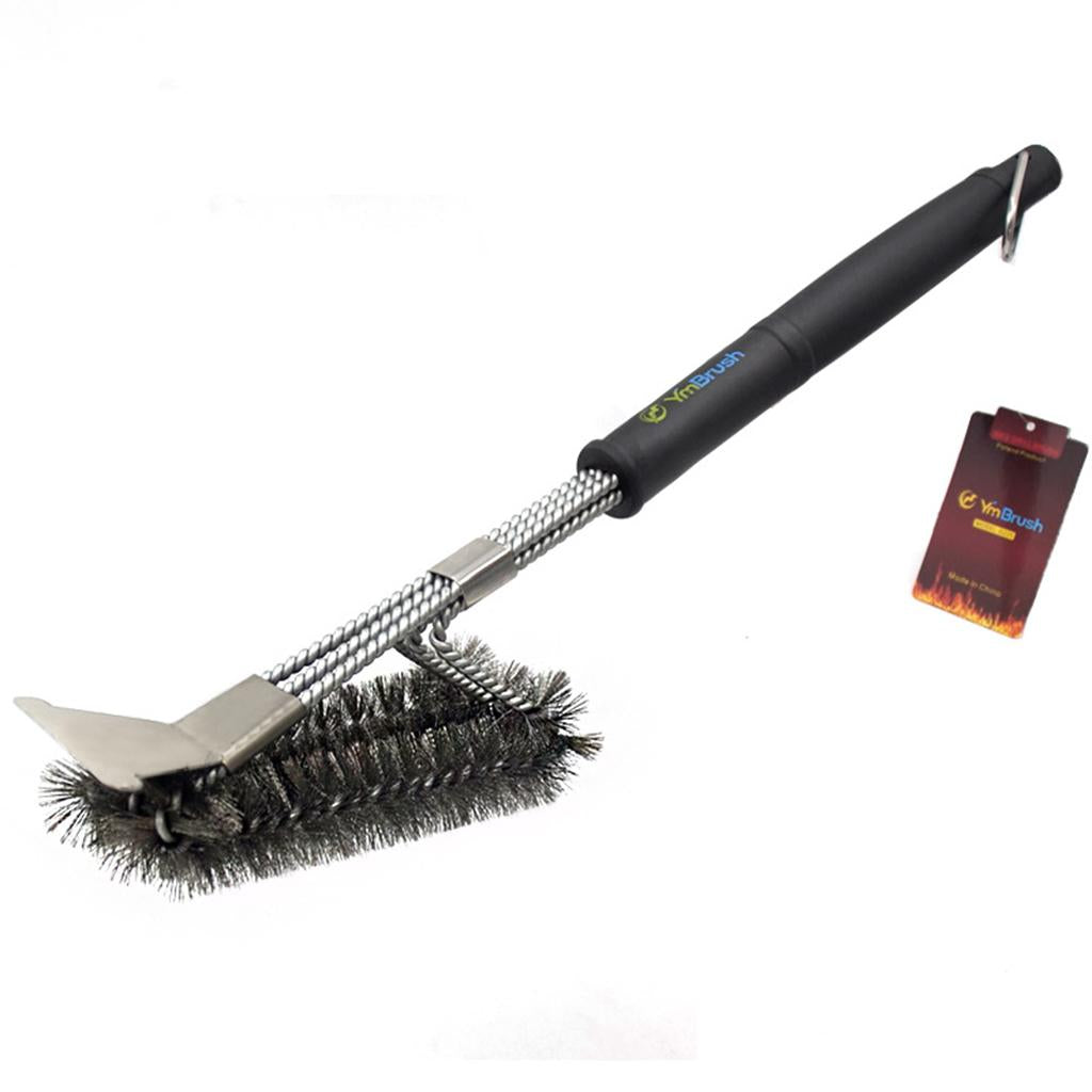 Stainless Steel Grill Brush Handheld BBQ Brush Heavy Duty for Home Grill