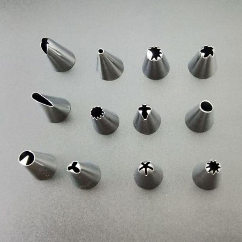 Icing Piping Nozzles Flower Mouth Stainless Steel for Xmas Cake Cream Orange