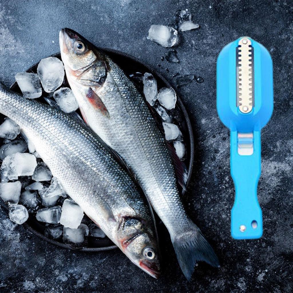 Multifuntion Practical Fish Scaler Brush Easily Remove Scraper Easily Remove Blue