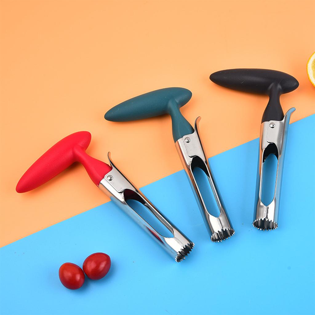 Apple Corer Tools Spiral Gadgets Easy to use for Bell Peppers Veggie Pears red