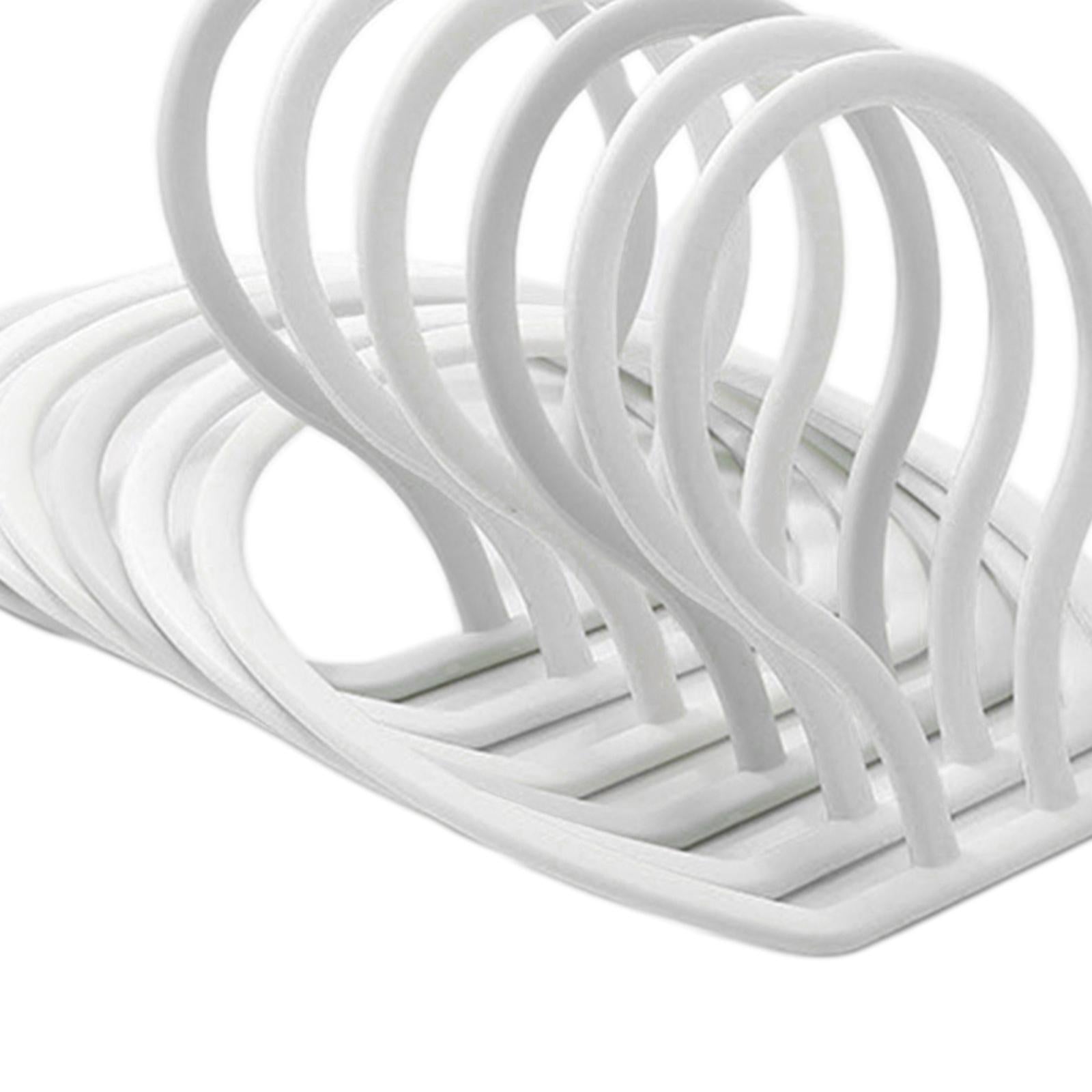 6 Rings Hat Racks Modular Adjustable Round for Back Door Baseball Closet white
