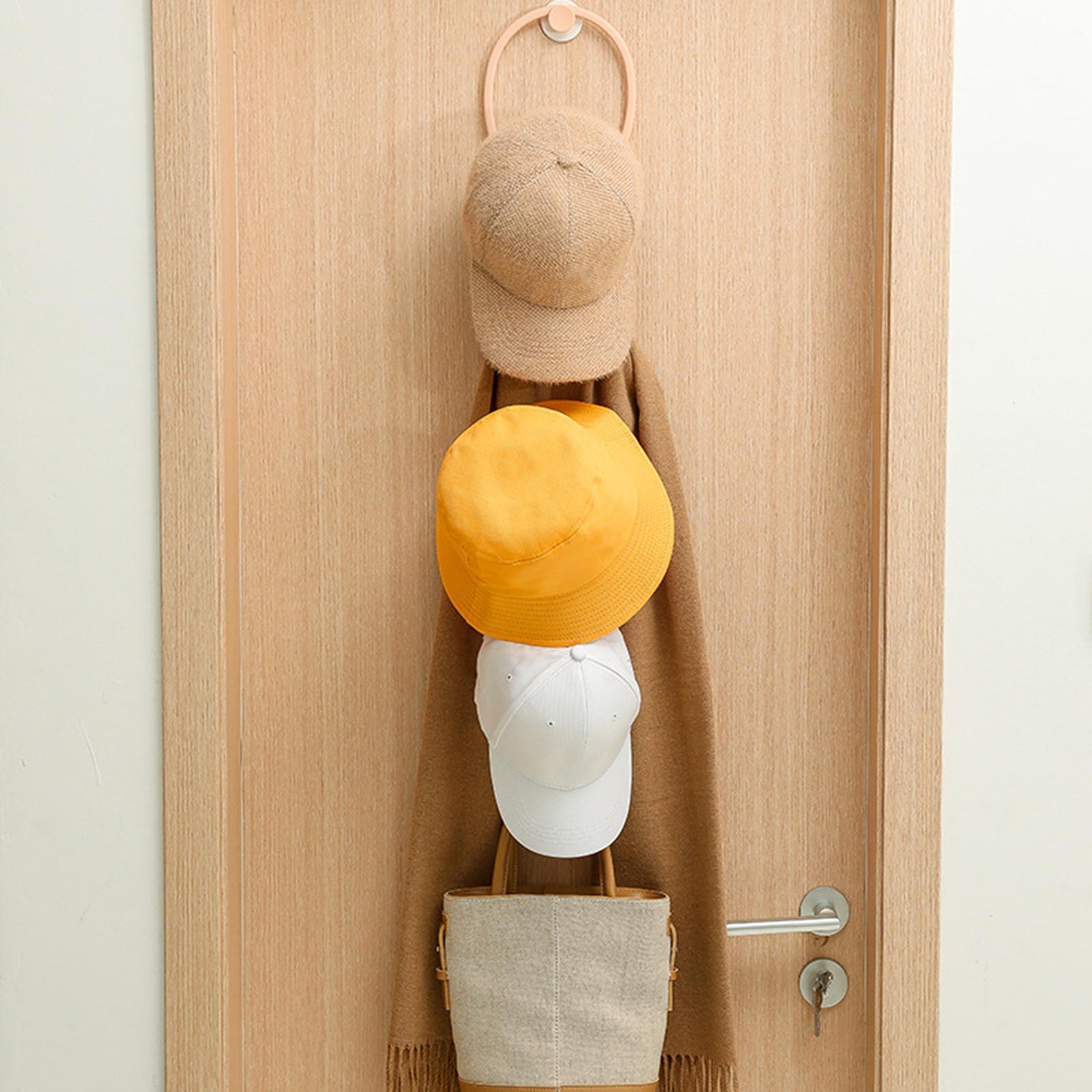 6 Rings Hat Racks Modular Adjustable Round for Back Door Baseball Closet Mixed color