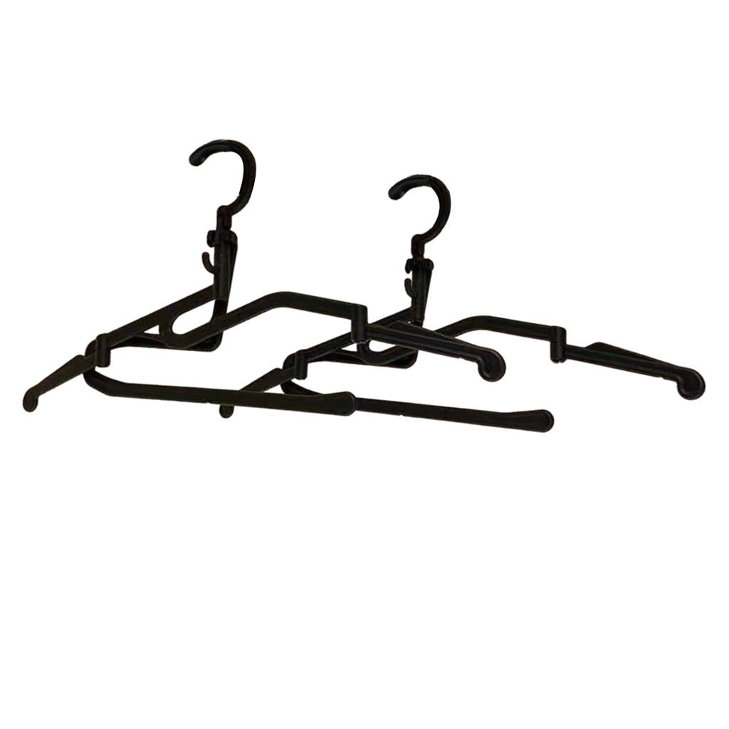 2x Folding Clothes Hanger Portable Wardrobe Organizer for Travel Camping