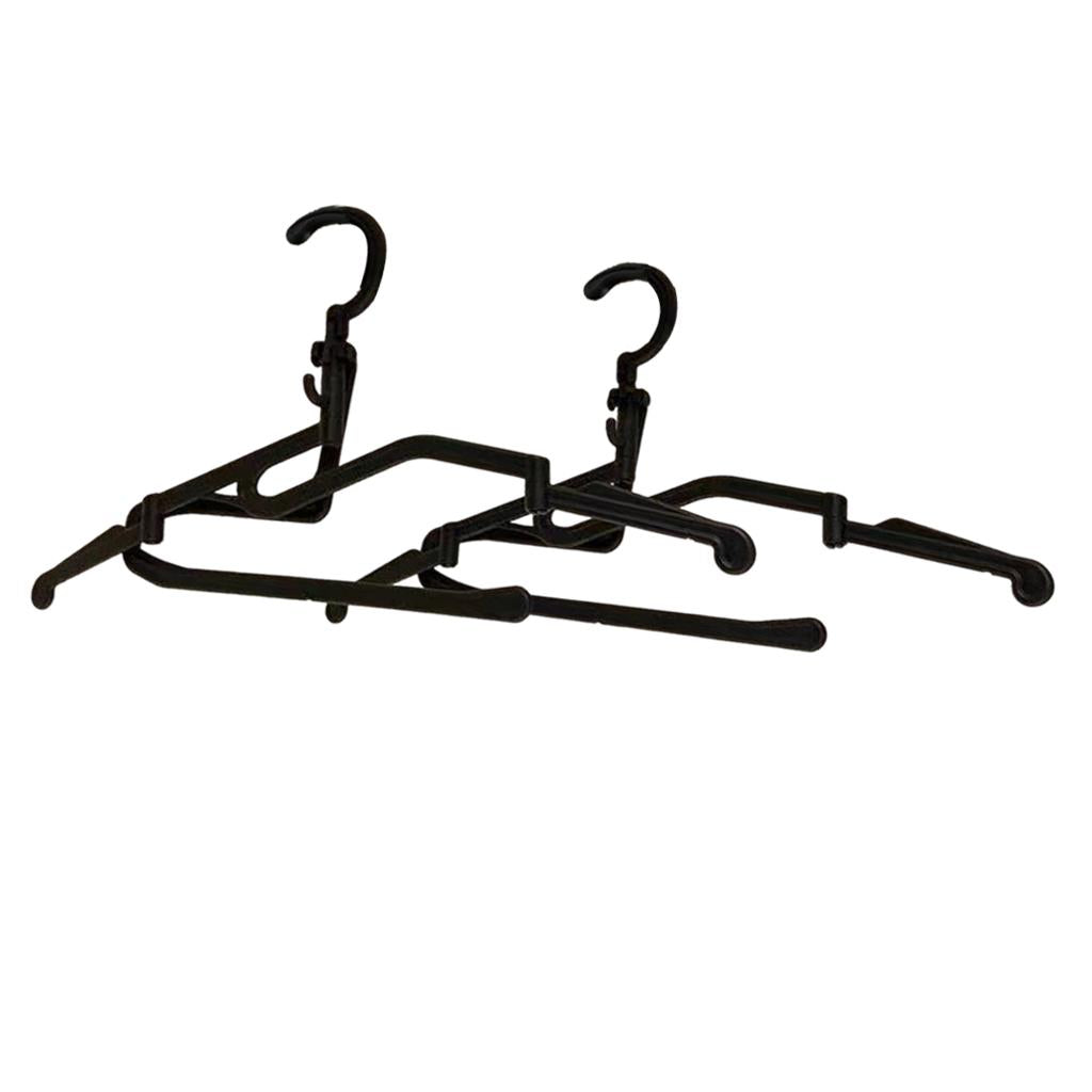 2x Folding Clothes Hanger Portable Wardrobe Organizer for Travel Camping