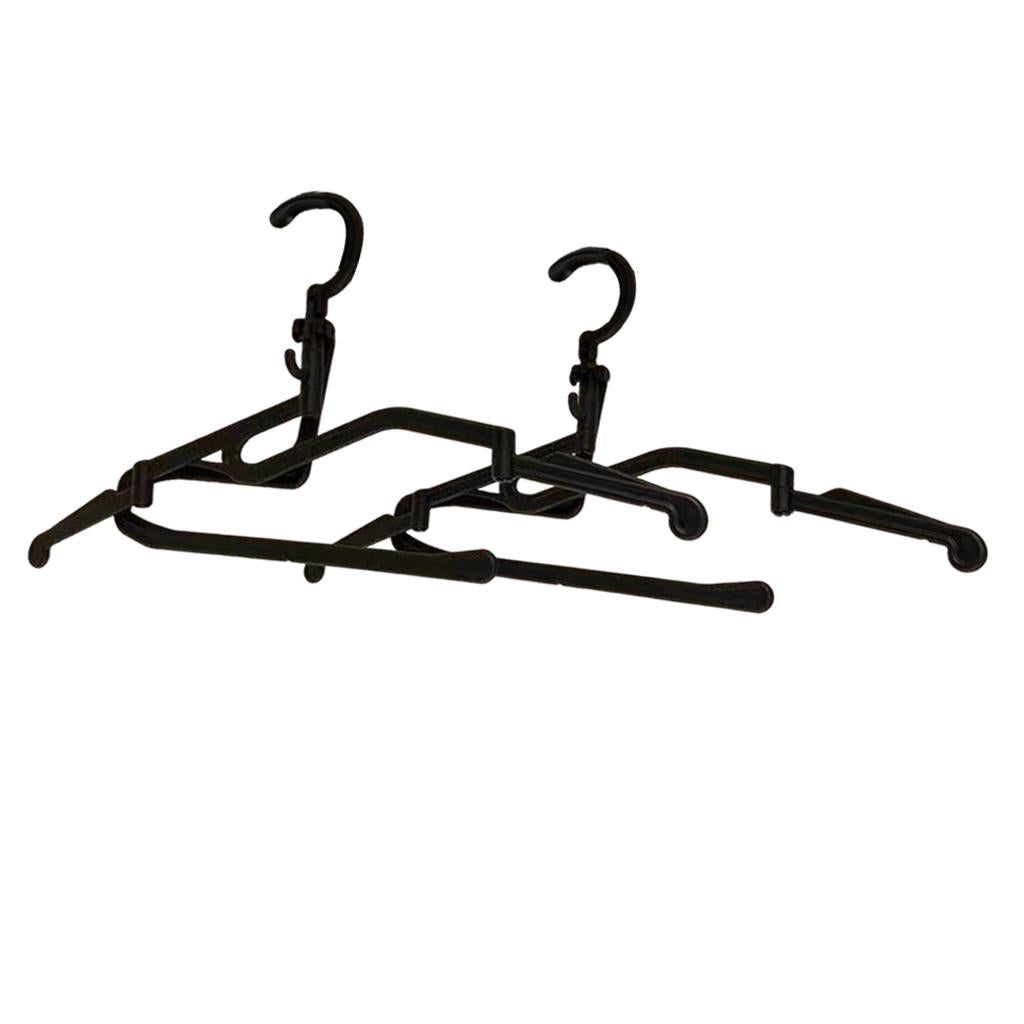2x Folding Clothes Hanger Portable Wardrobe Organizer for Travel Camping
