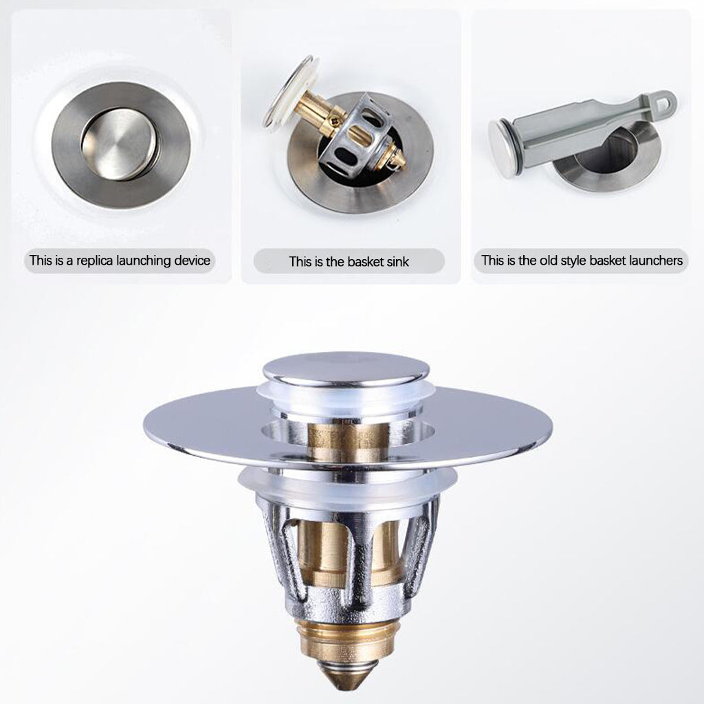 Bathtub Sink Stopper Drain Strainer Hair Catcher for 1.25inch Drain Hole