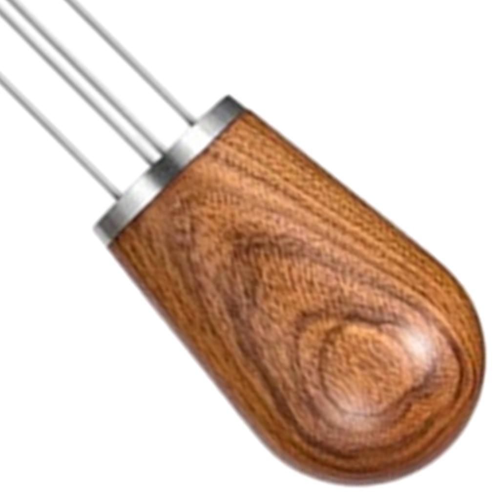 1pc Coffee Stirrer Coffee Needle Distributor with Holder 4-Pin Stirring Tool Redwood