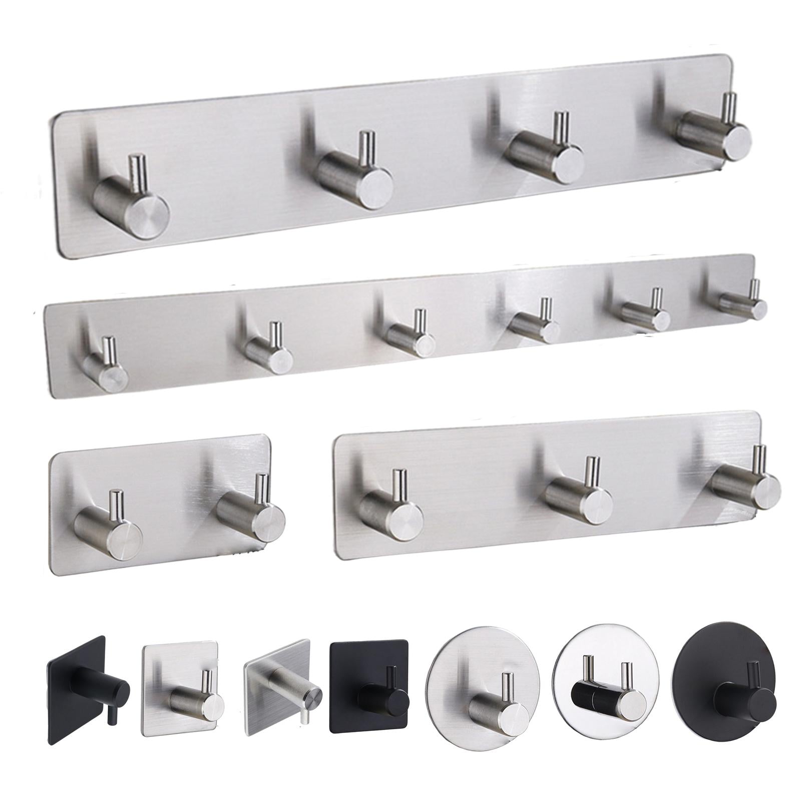 304Stainless steel hook strong adhesive door rear coat hook  12-1-S Sliver