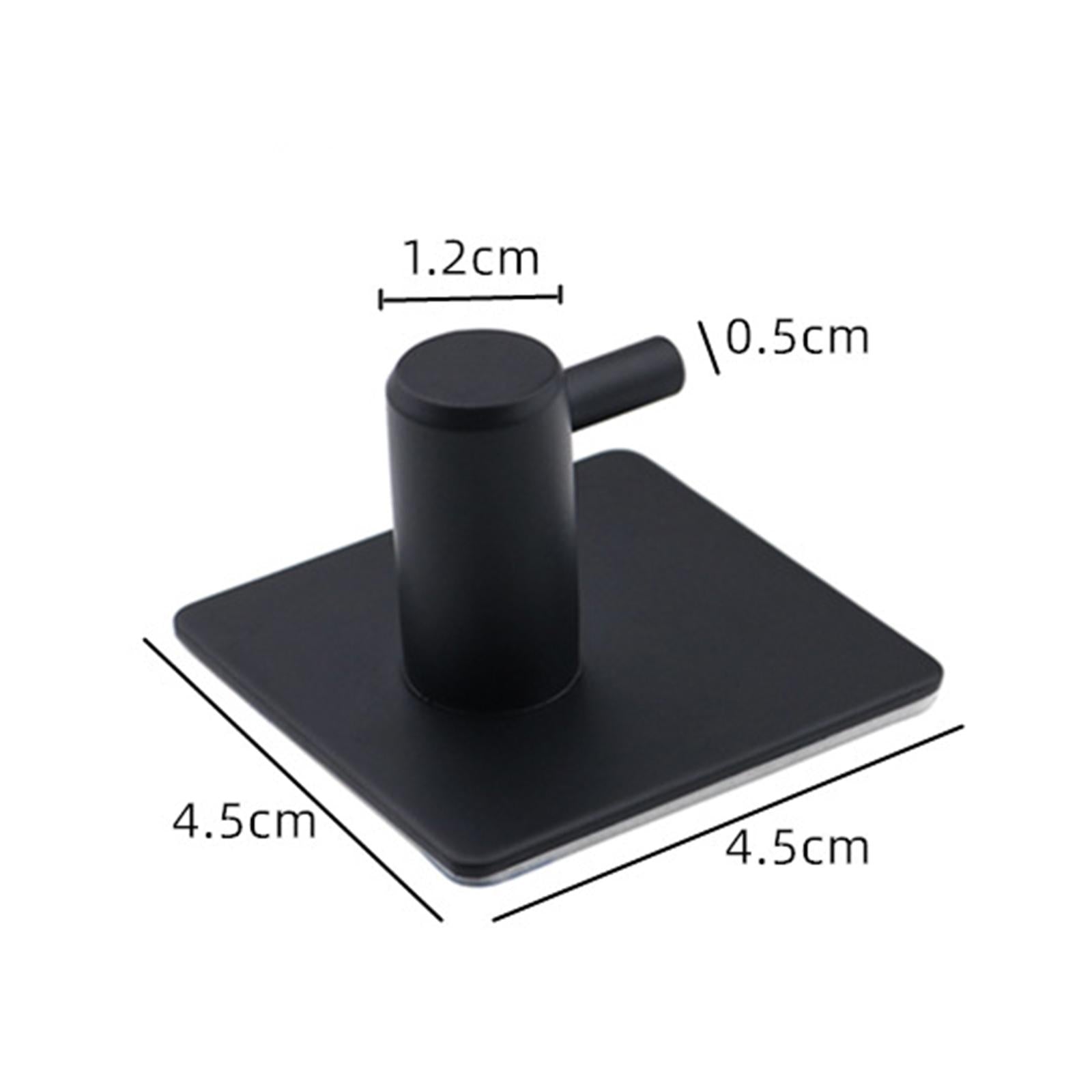 304Stainless steel hook strong adhesive door rear coat hook  12-1-S Black