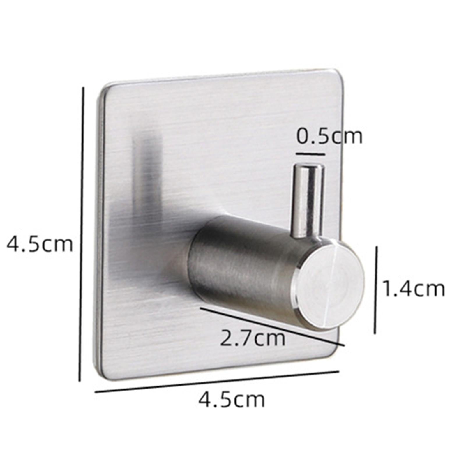 304Stainless steel hook strong adhesive door rear coat hook  14-1-S Sliver