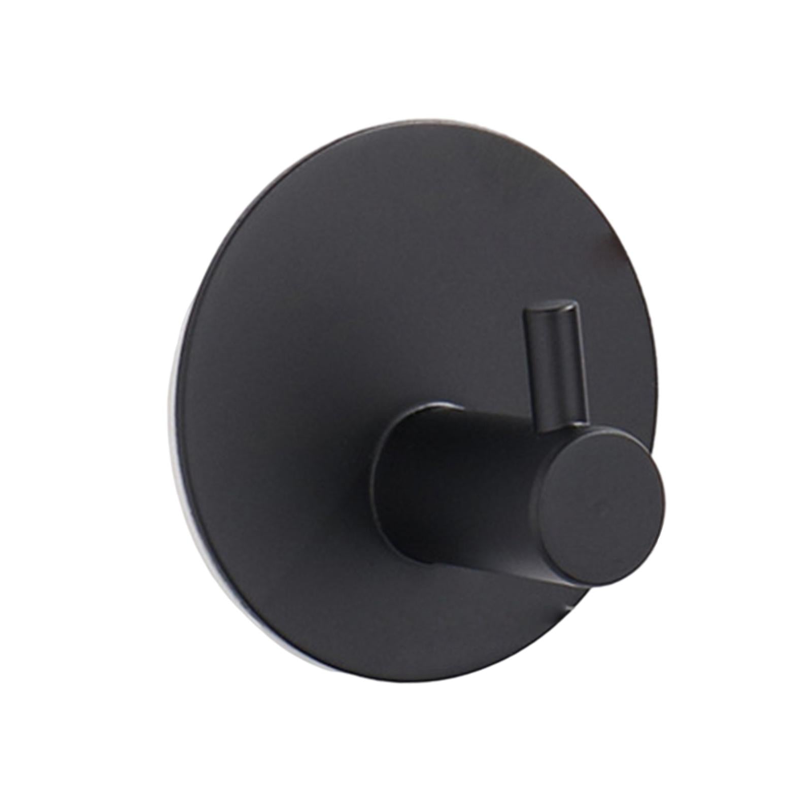 304Stainless steel hook strong adhesive door rear coat hook  14-1-R  Black