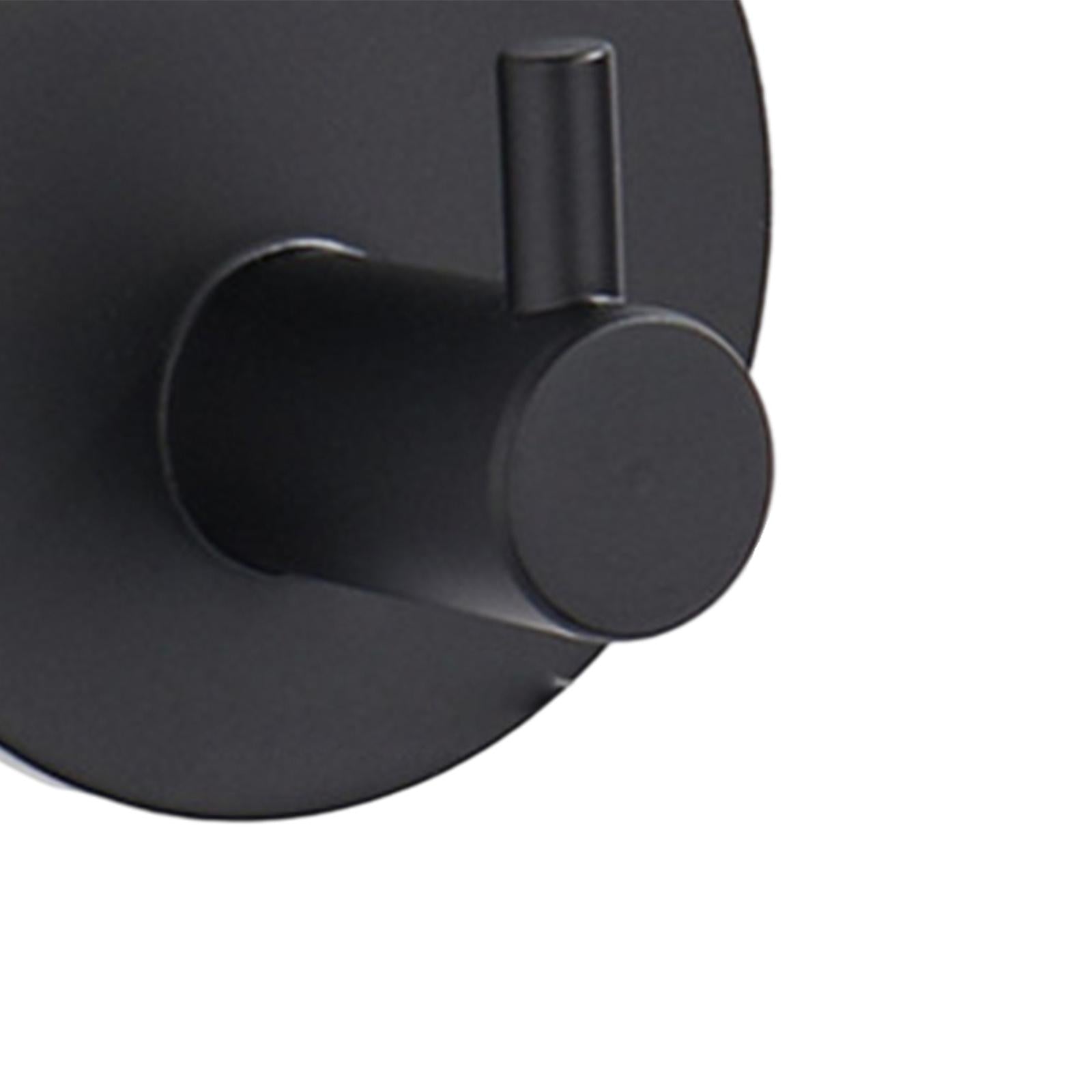304Stainless steel hook strong adhesive door rear coat hook  14-1-R  Black