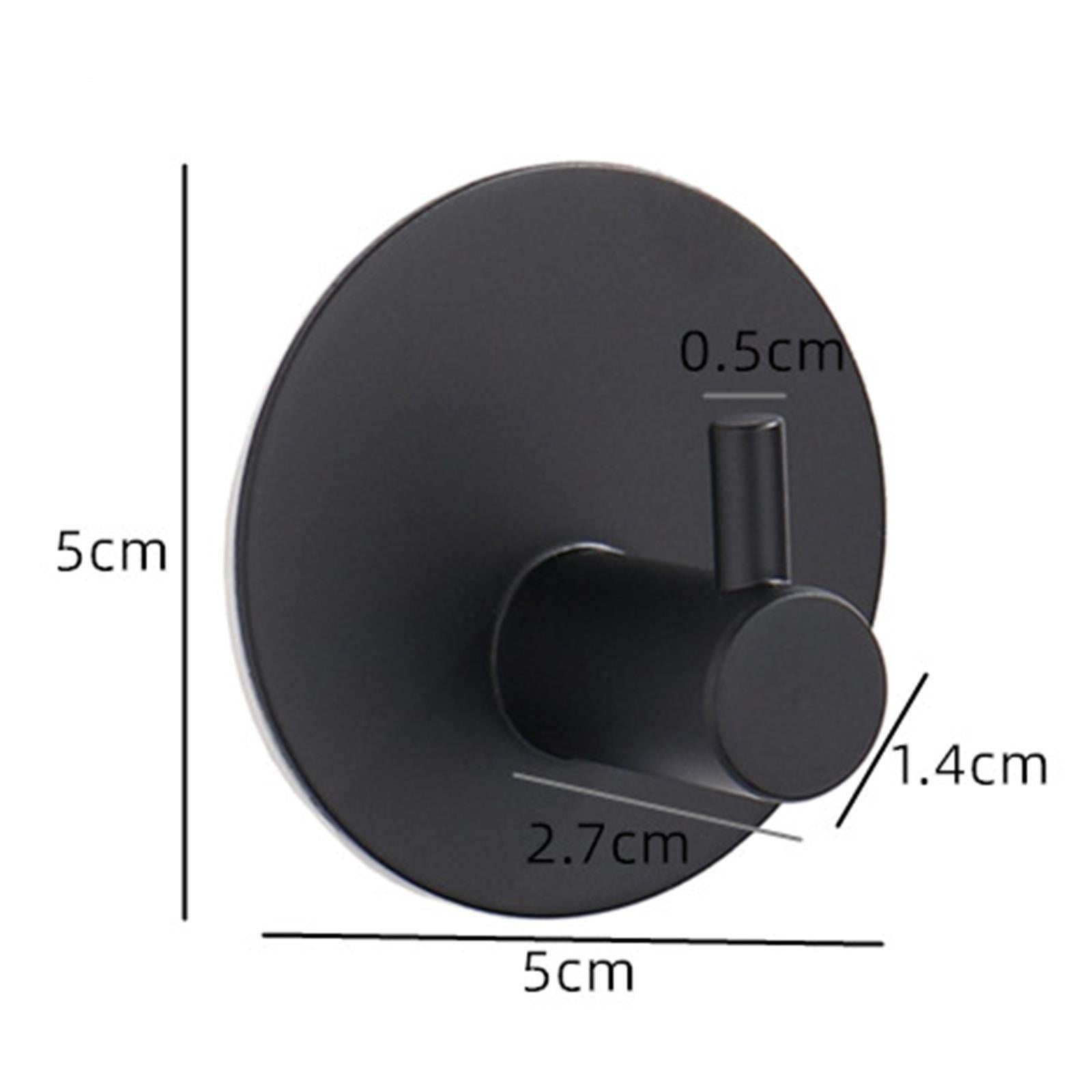 304Stainless steel hook strong adhesive door rear coat hook  14-1-R  Black
