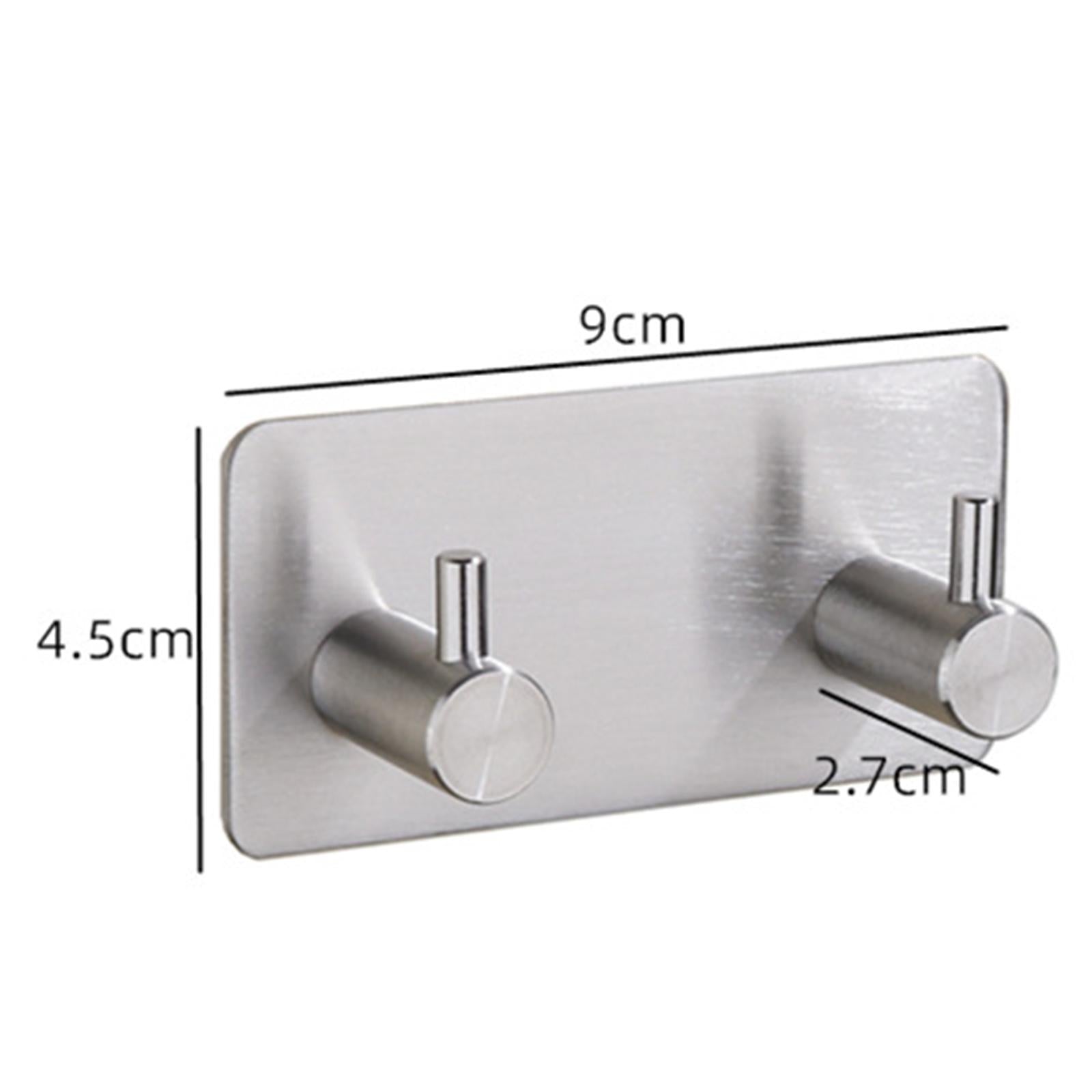 304Stainless steel hook strong adhesive door rear coat hook  14-2-S Sliver
