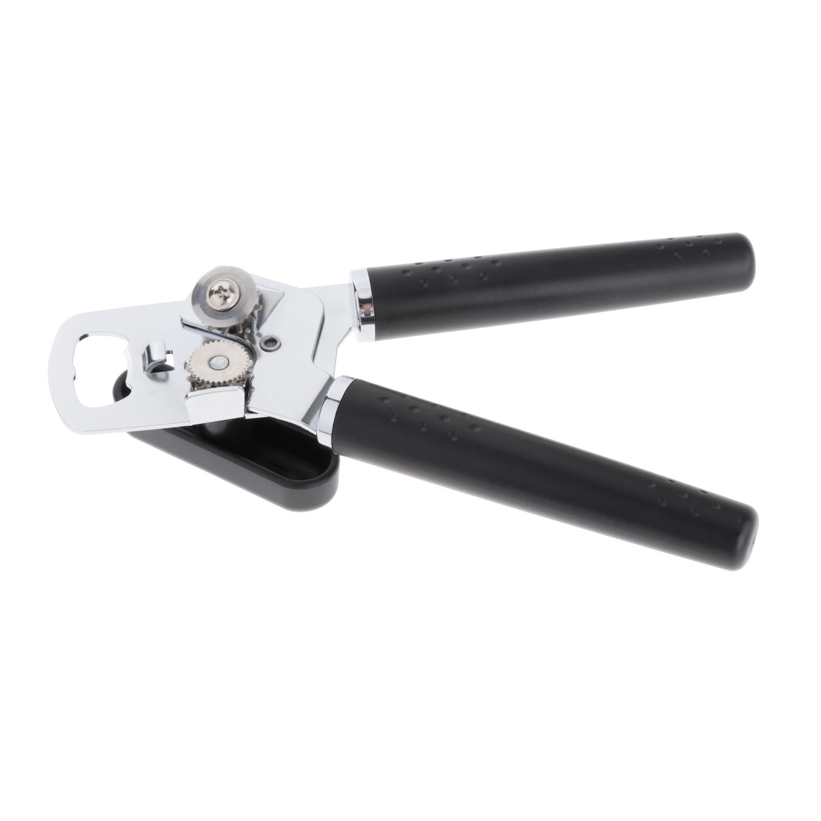 Manual Can Opener Hand Grip Safety Kitchen Non Slip Bottle Opener Effortless