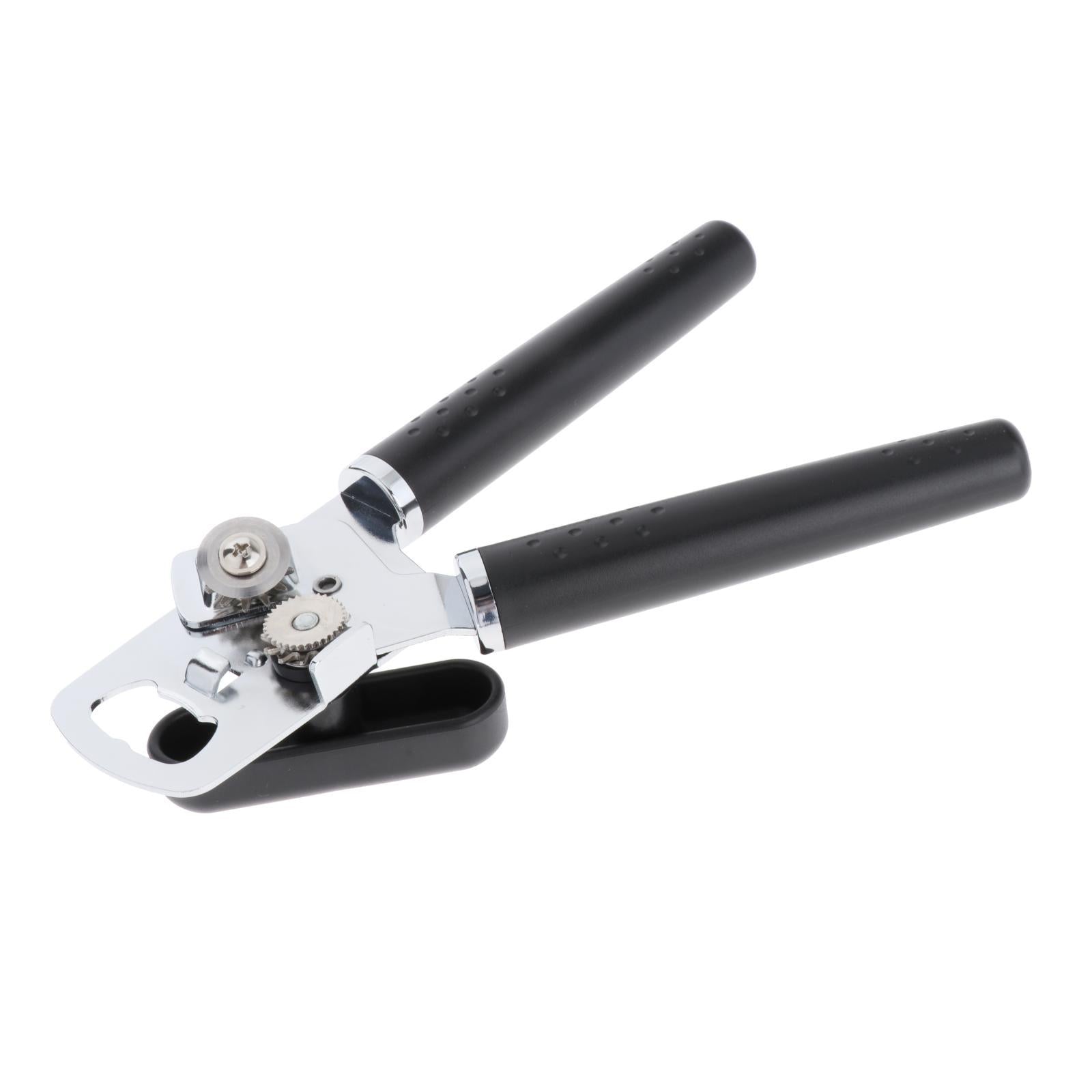 Manual Can Opener Hand Grip Safety Kitchen Non Slip Bottle Opener Effortless