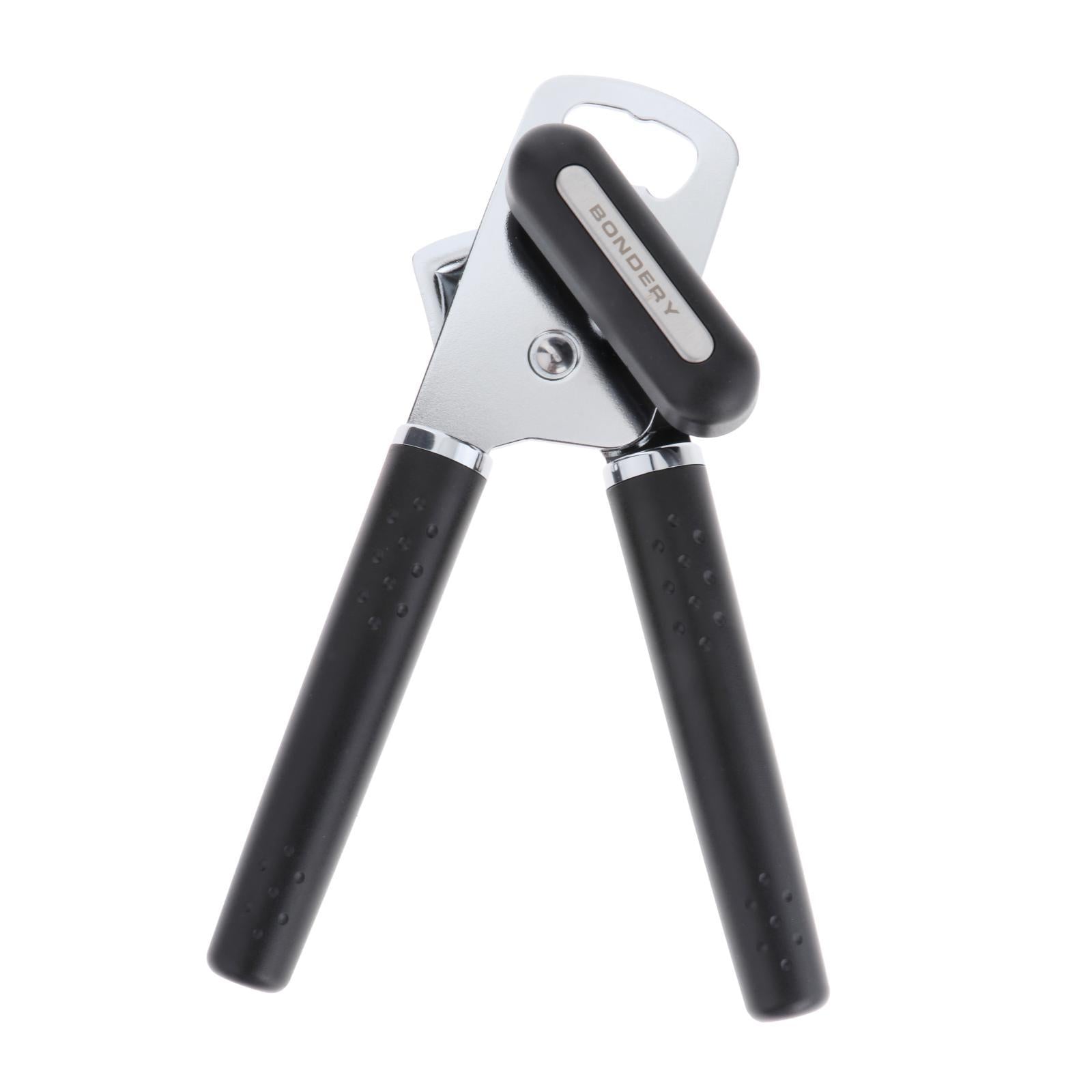 Manual Can Opener Hand Grip Safety Kitchen Non Slip Bottle Opener Effortless