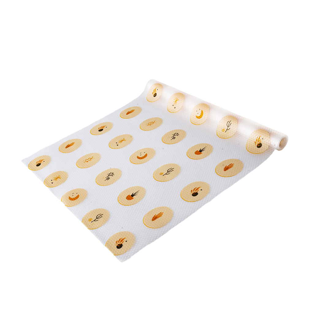 EVA Shelf Liner Non-Slip Washable Printing Cuttable for Kitchen Drawer Table