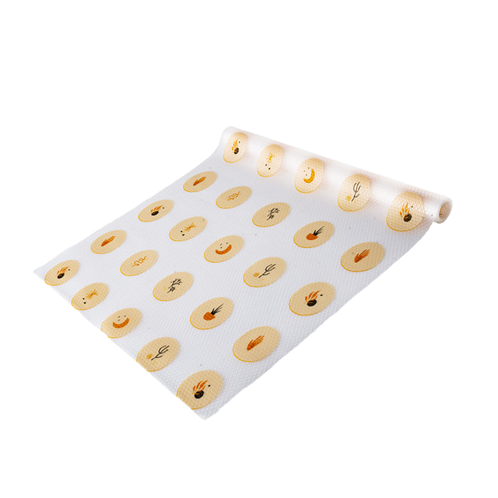EVA Shelf Liner Non-Slip Washable Printing Cuttable for Kitchen Drawer Table