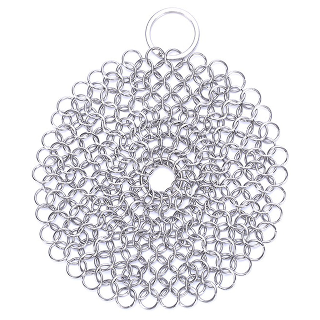 Chainmail Cleaner Ceramic Wide Applications Stainless Steel for Household 6x6 inch Round