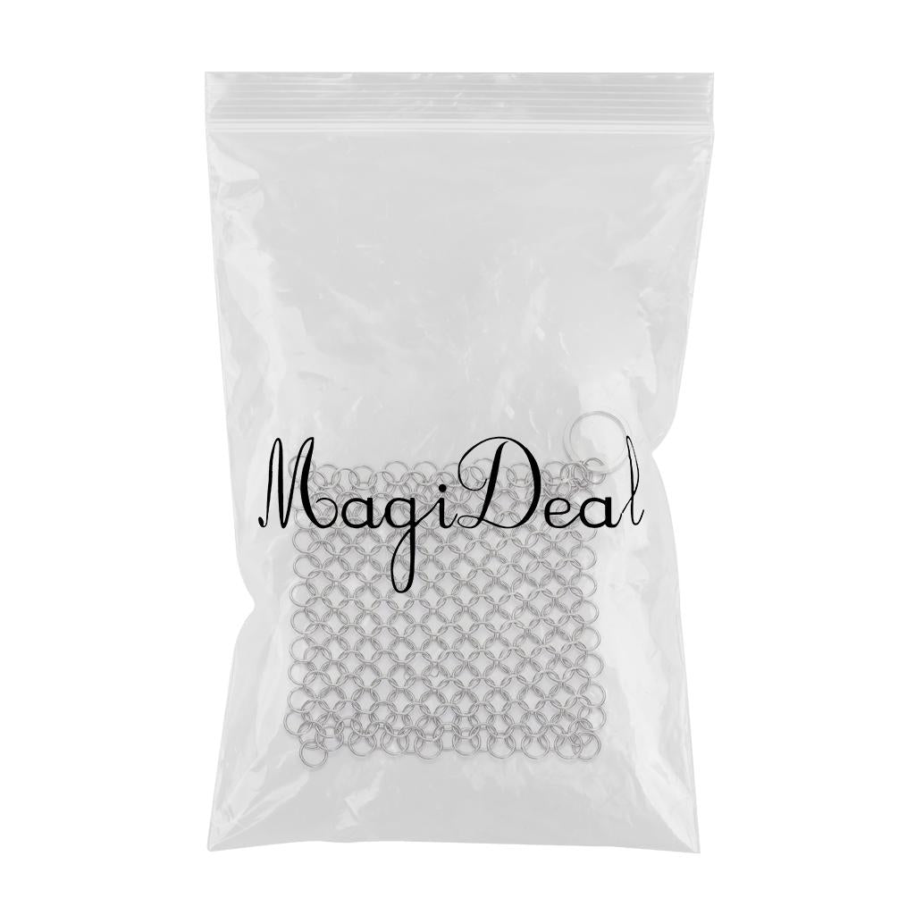 Chainmail Cleaner Ceramic Wide Applications Stainless Steel for Household 4x4 inch Square
