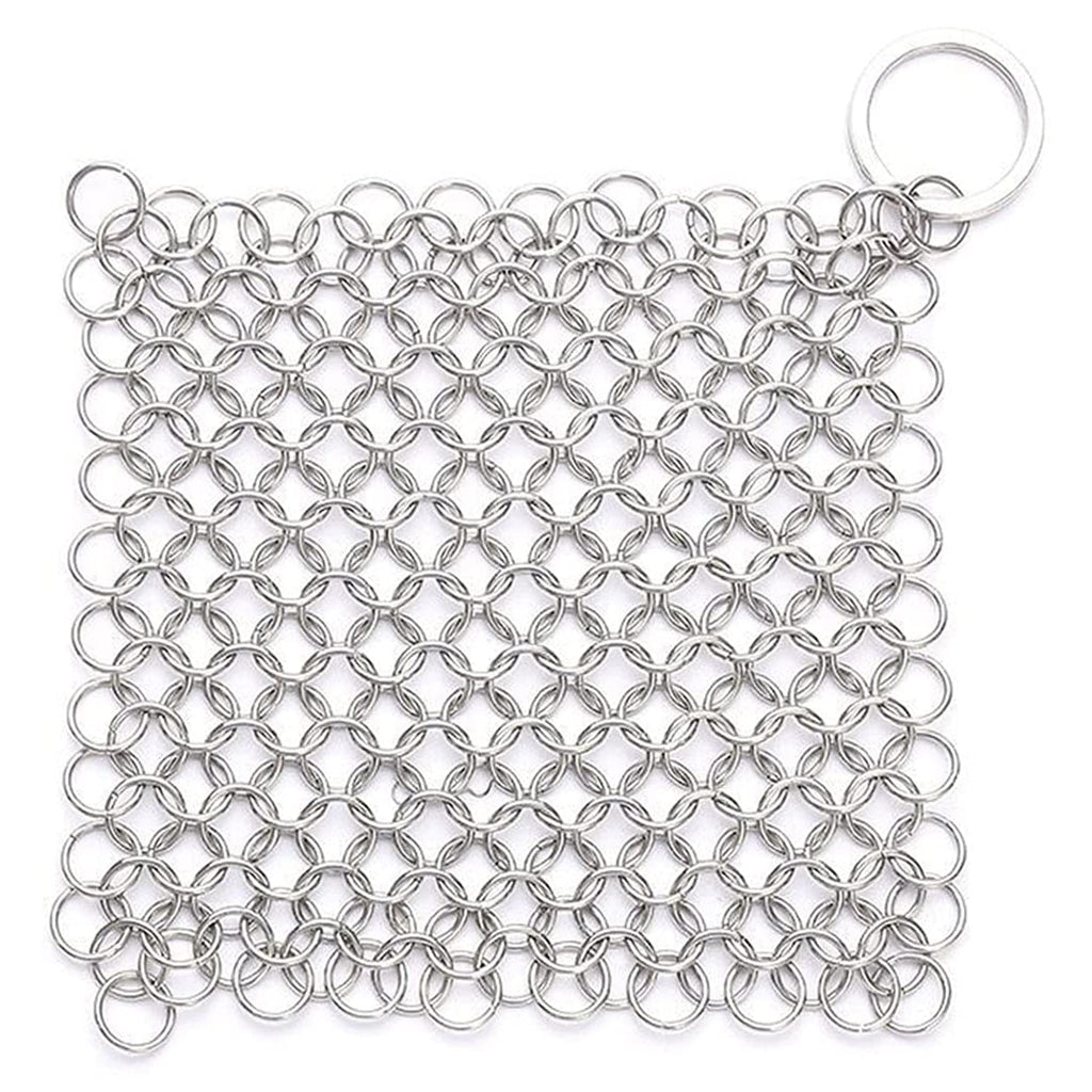 Chainmail Cleaner Ceramic Wide Applications Stainless Steel for Household 4x4 inch Square