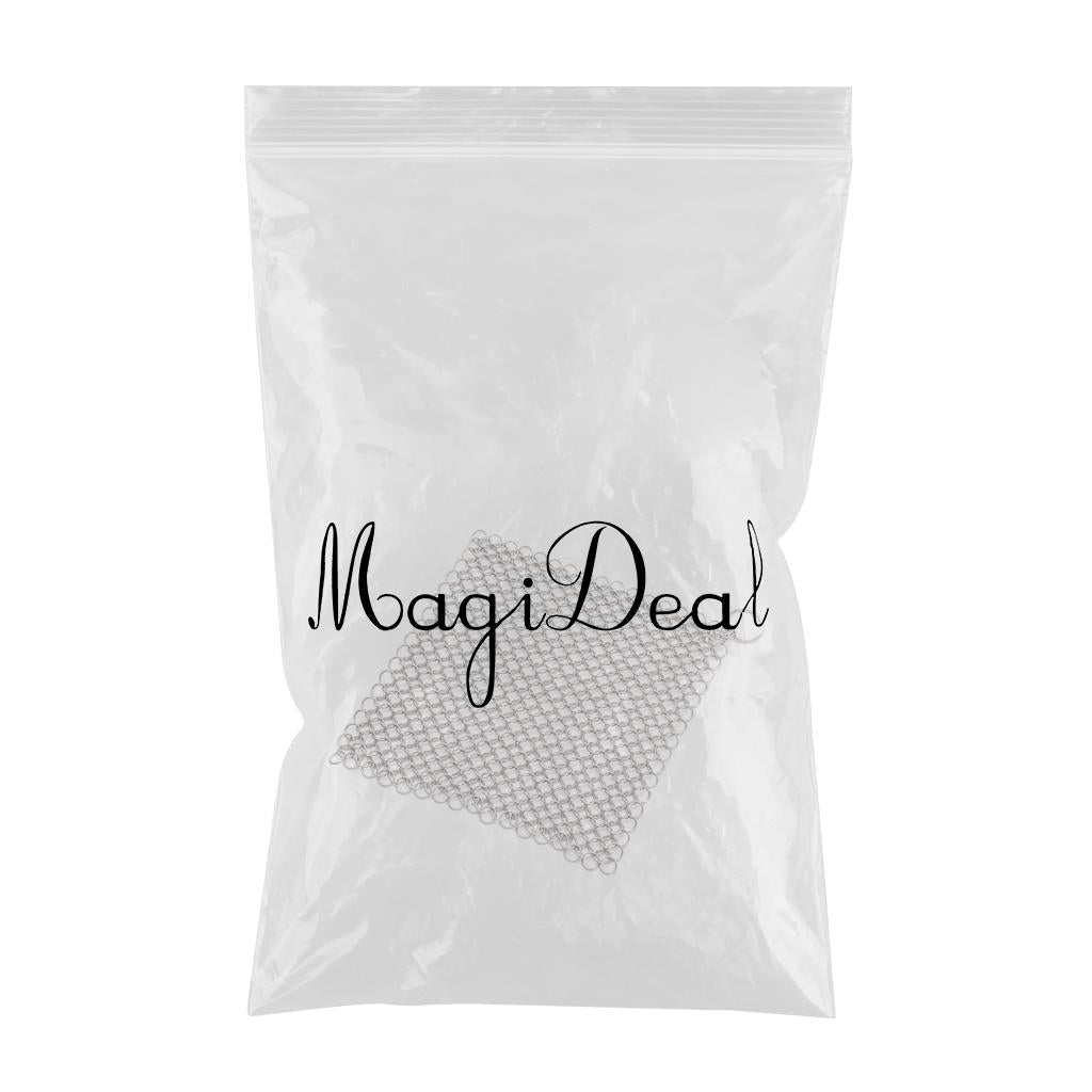 Chainmail Cleaner Ceramic Wide Applications Stainless Steel for Household 7x7 inch Square