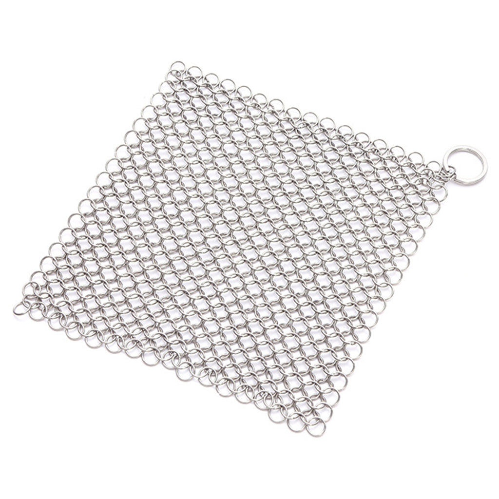 Chainmail Cleaner Ceramic Wide Applications Stainless Steel for Household 7x7 inch Square