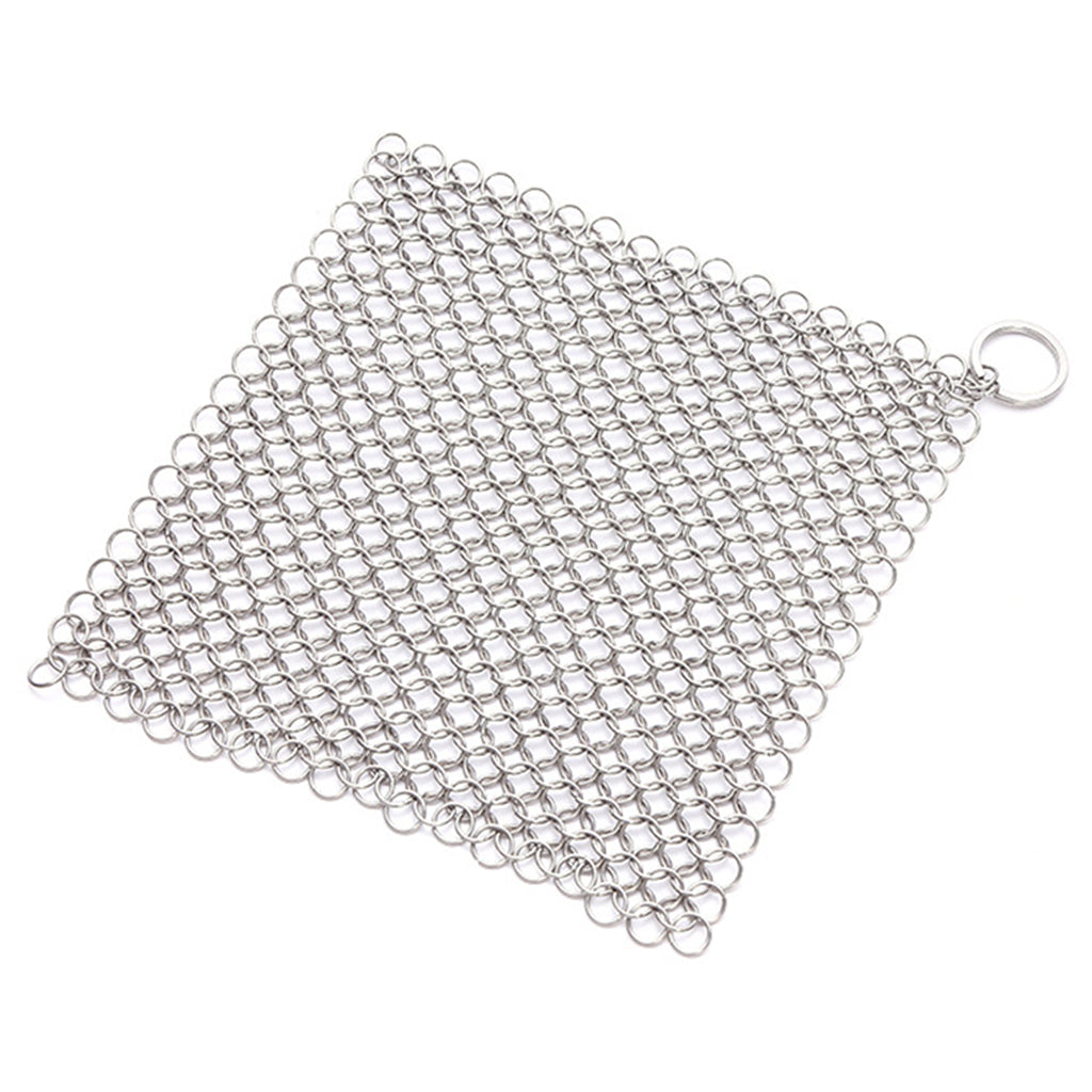 Chainmail Cleaner Ceramic Wide Applications Stainless Steel for Household 7x7 inch Square