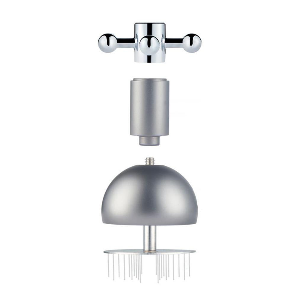 Stainless Steel Coffee Tamper Leveler Needle Type Powder Distributor Tool Grey