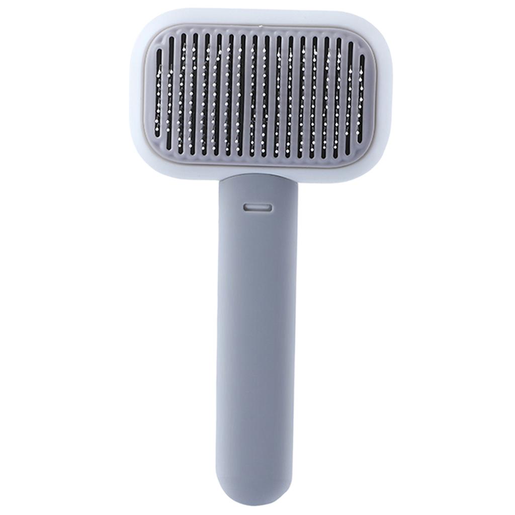 Pet Grooming Brush Easily Cleaning Undercoat Tangled Gm Dogs gray white