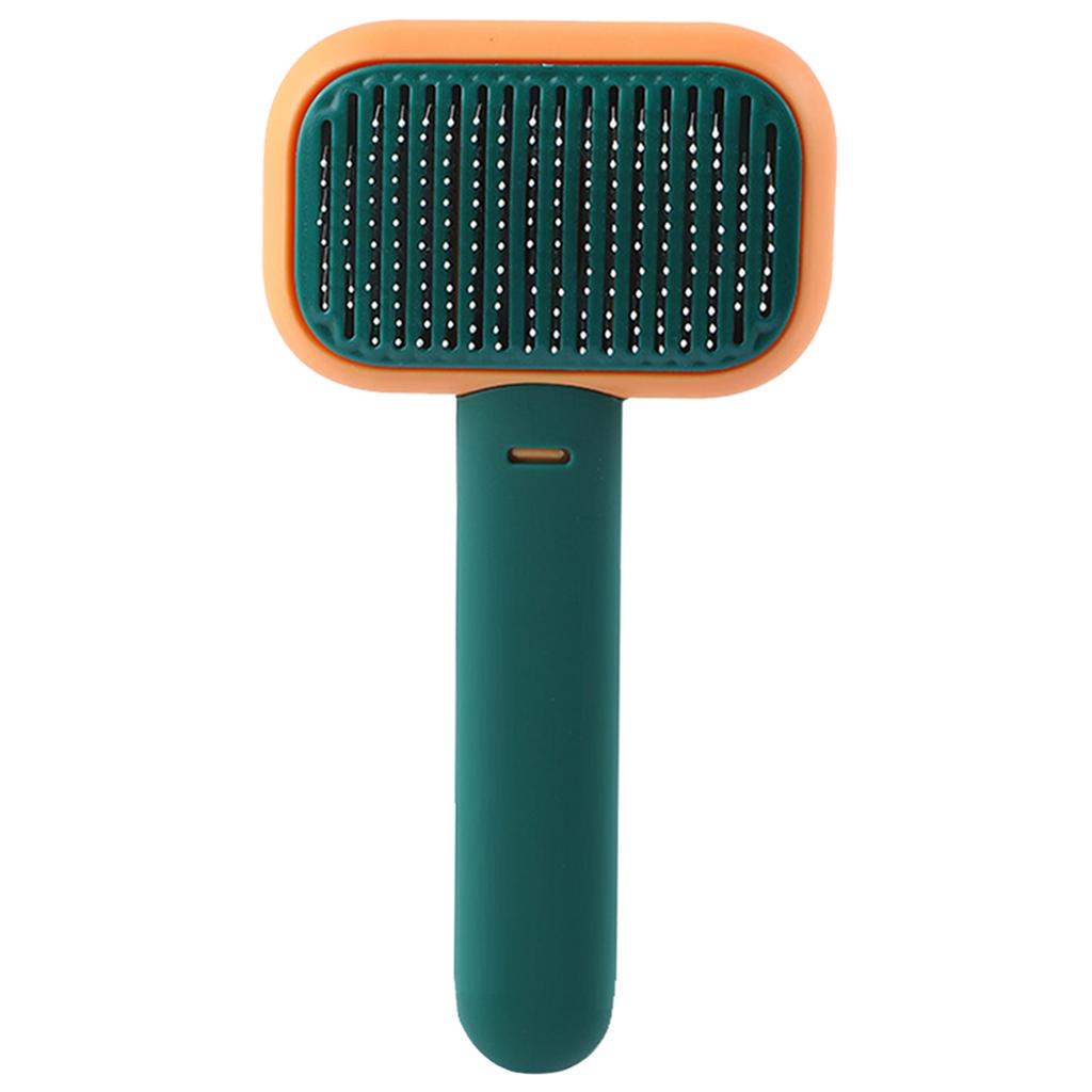 Pet Grooming Brush Easily Cleaning Undercoat Tangled Gm Dogs orange green