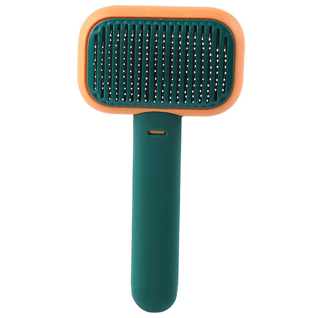 Pet Grooming Brush Easily Cleaning Undercoat Tangled Gm Dogs orange green