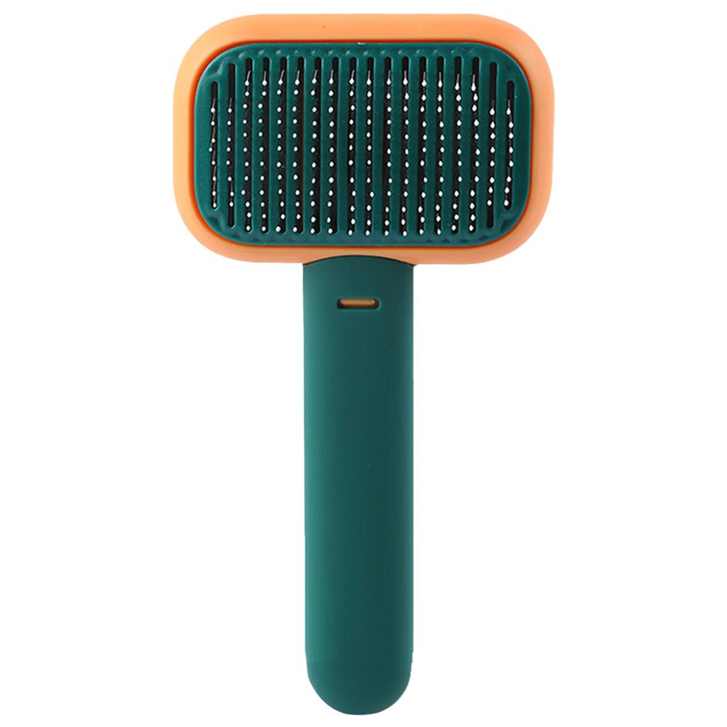 Pet Grooming Brush Easily Cleaning Undercoat Tangled Gm Dogs orange green