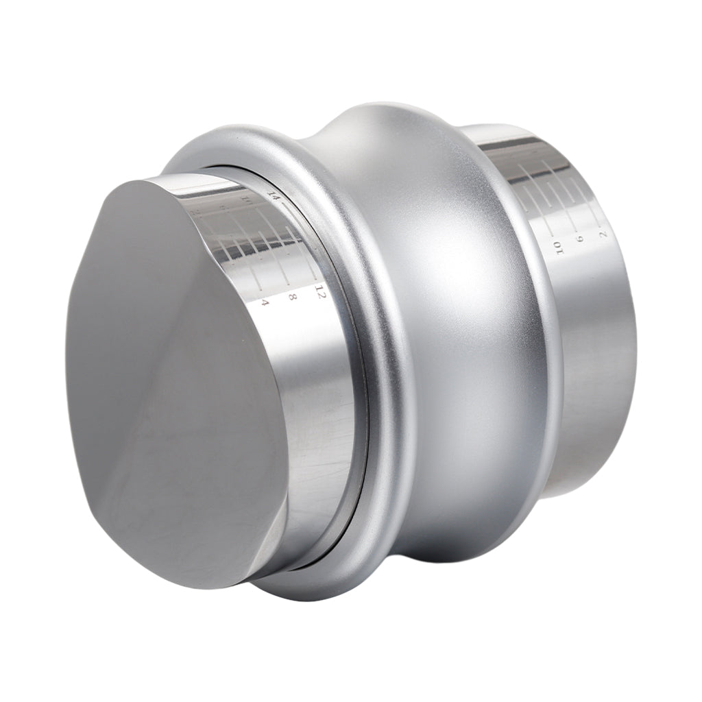 Alloy Coffee Distributor Leveler Adjustable Depth Coffee Tamper Silver 51mm
