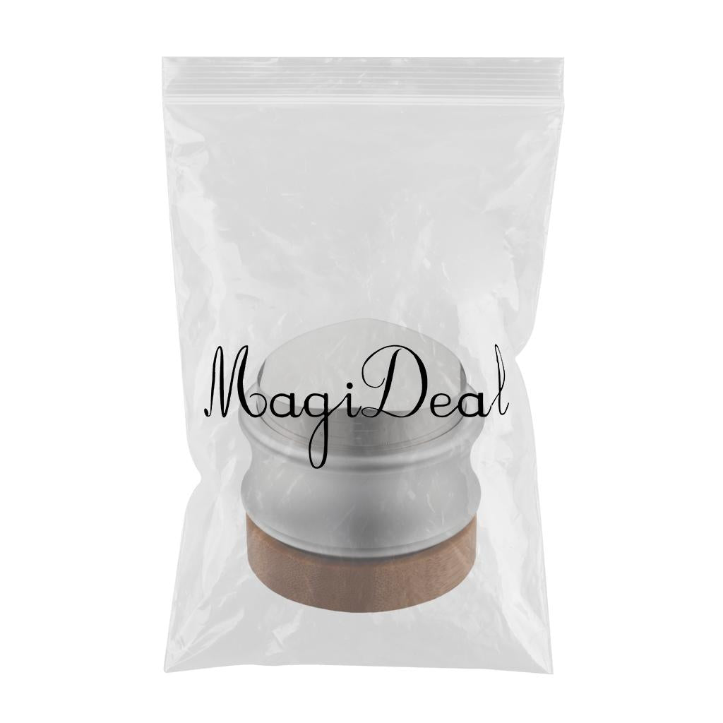 Alloy Coffee Distributor Leveler Adjustable Depth Coffee Tamper Silver 51mm