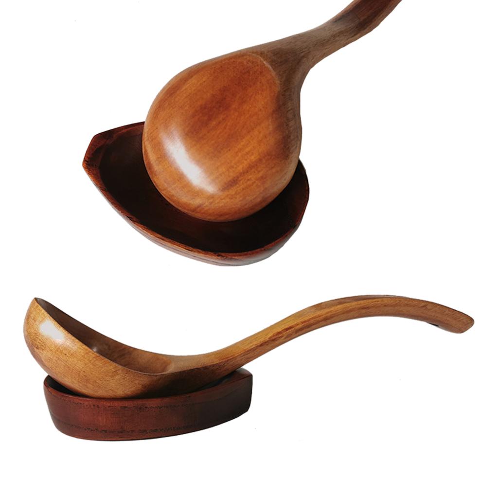 Wooden Spoon Rest Tidy Holder Kitchen Counter Stove Top Decor for Countertop
