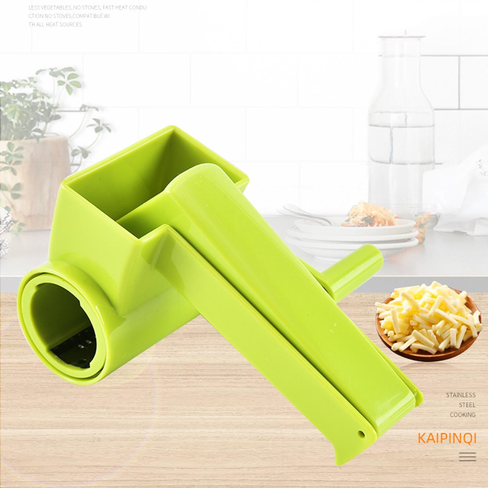 Stainless Steel Rotary Drum Cheese Grater Butter Chocolate Green