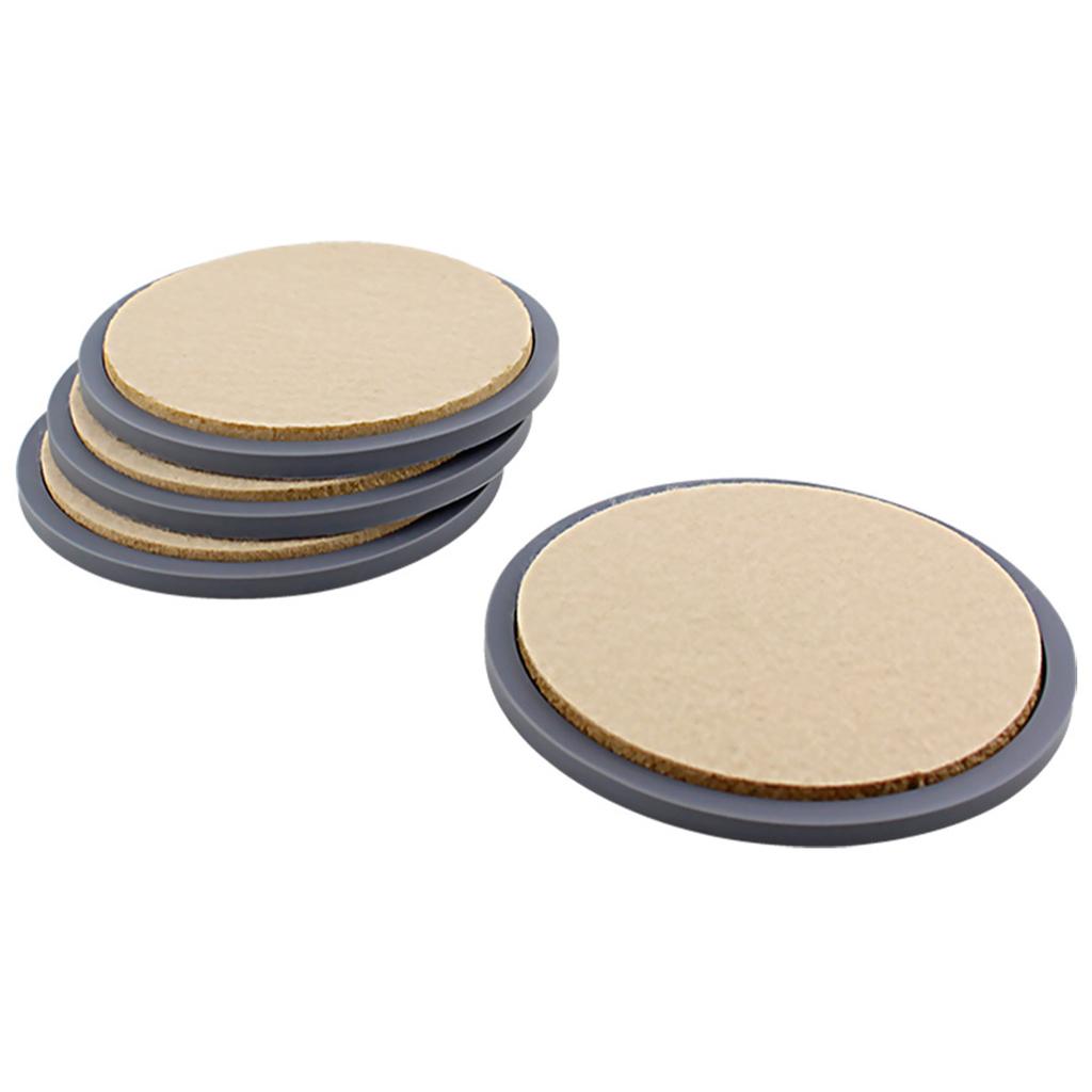 Absorbent Coasters 6Pcs Tabletop Drinking Heatproof for Resistant Kitchen Grey