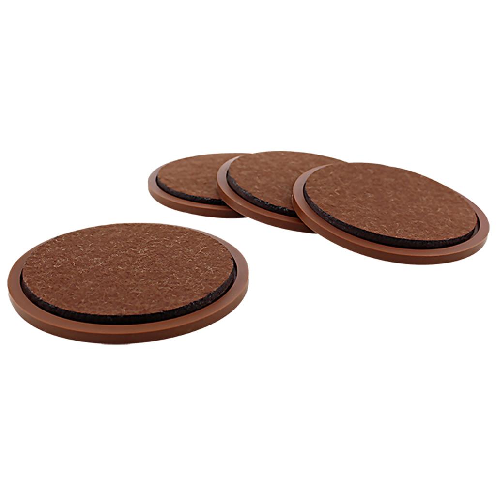 Absorbent Coasters 6Pcs Tabletop Drinking Heatproof for Resistant Kitchen Brown