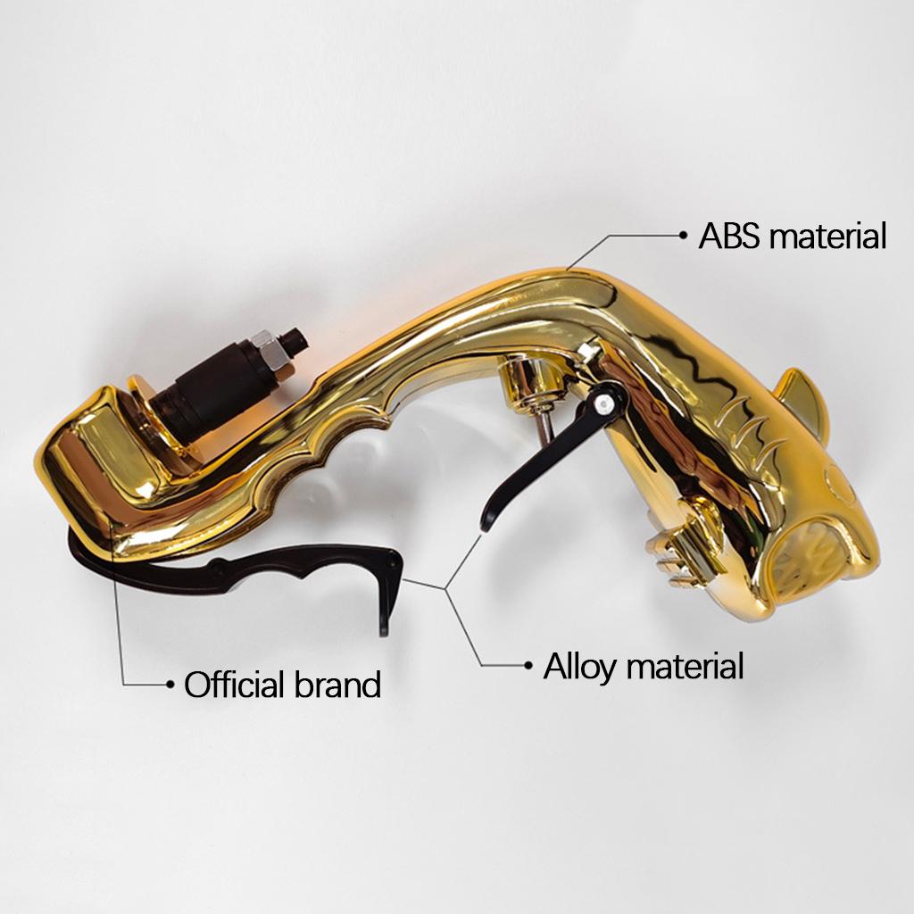 Champagne Spraying Gun Bottled Ejector Compact for Wedding Ceremony Gold