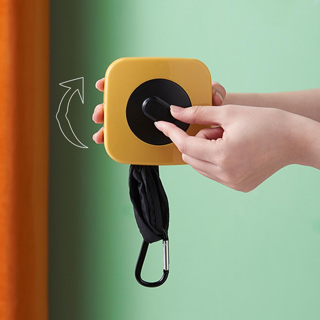 Grocery Shopping Bag Rotatable Foldable for Home Organizing Camping Shopping Yellow