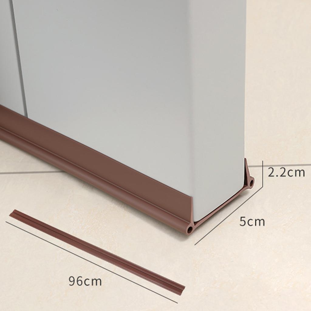 Door Bottom Seal Strip Draft Stopper Wind Strip Bottom Guard for Door Bottom Brown