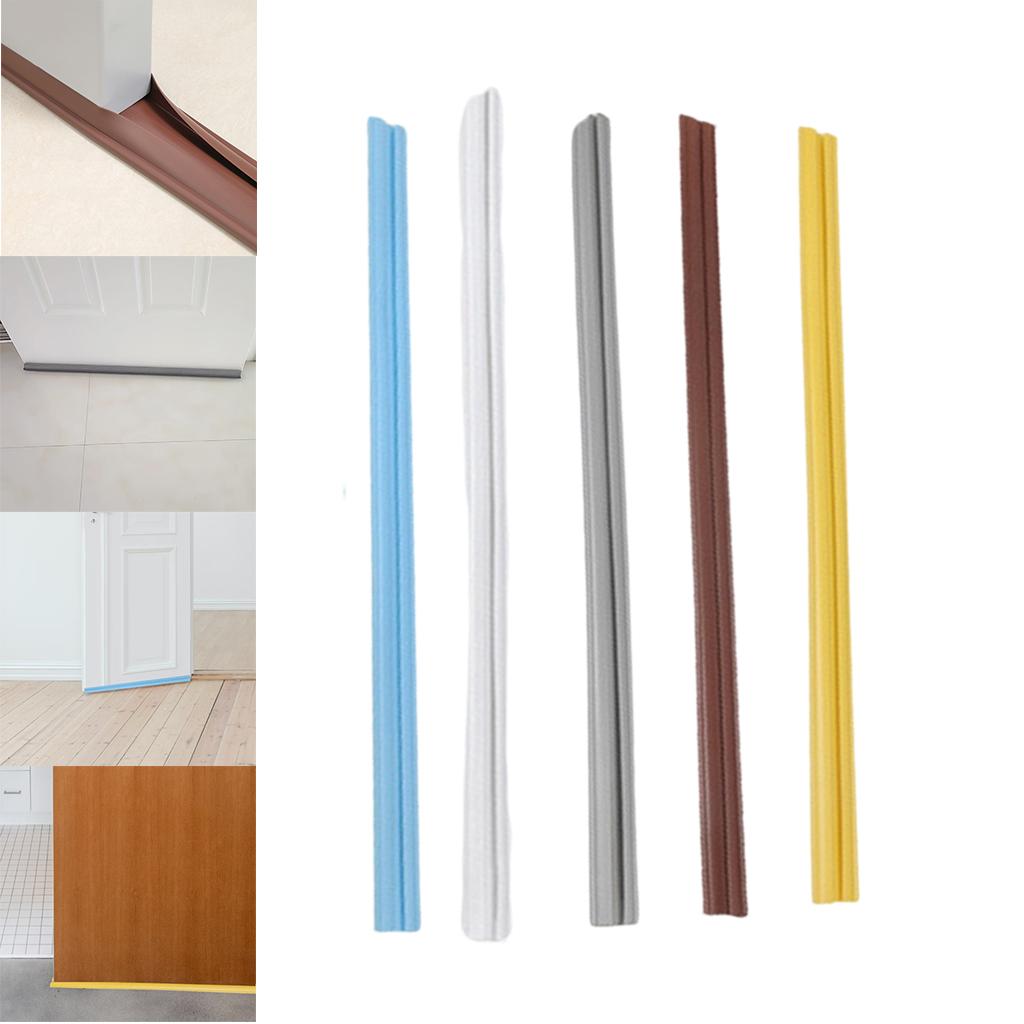 Door Bottom Seal Strip Draft Stopper Wind Strip Bottom Guard for Door Bottom Brown
