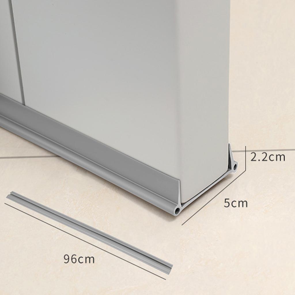 Door Bottom Seal Strip Draft Stopper Wind Strip Bottom Guard for Door Bottom Grey