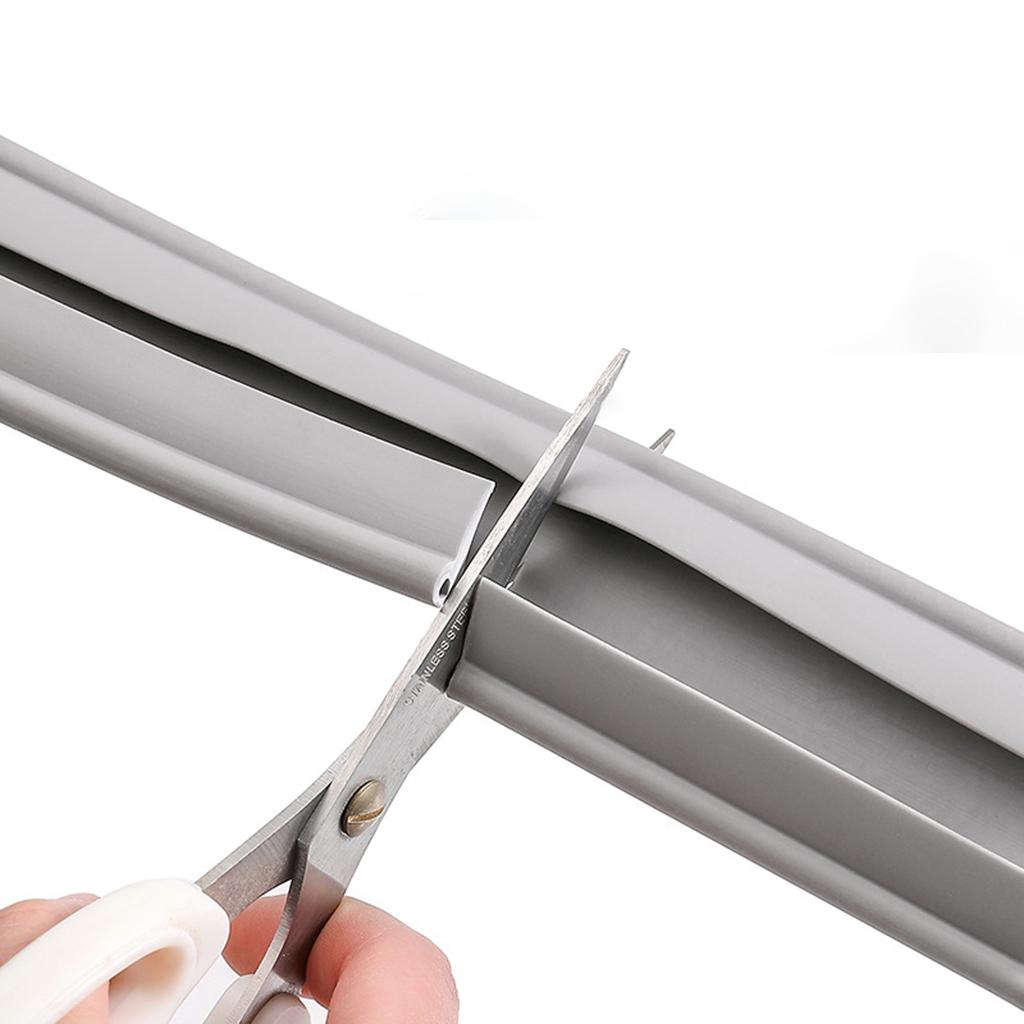 Door Bottom Seal Strip Draft Stopper Wind Strip Bottom Guard for Door Bottom Grey
